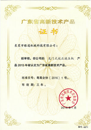 高新技術(shù)-龍門(mén)式校正液壓機(jī)